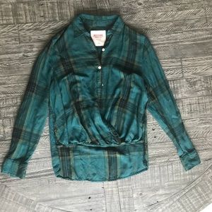 Soft green flannel